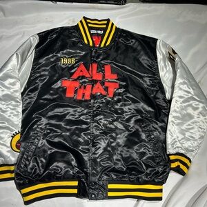 All That 1995 Kenan Satin Bomber Jacket Headgear Classics Size 6XL